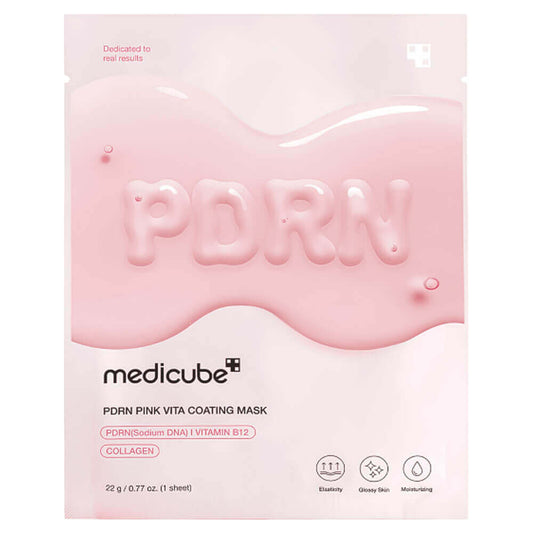Medicube PDRN Pink Vita Coating Mask Тканевая маска с ПДРН 22 ml - DYBEAUTY