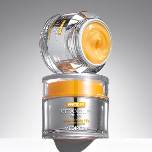 MEDIPEEL Peptide 9 Vitanol PRO Cream Лифтинг - крем с пептидами и 12% ниацинамида для ровного тона 50 ml - DYBEAUTY
