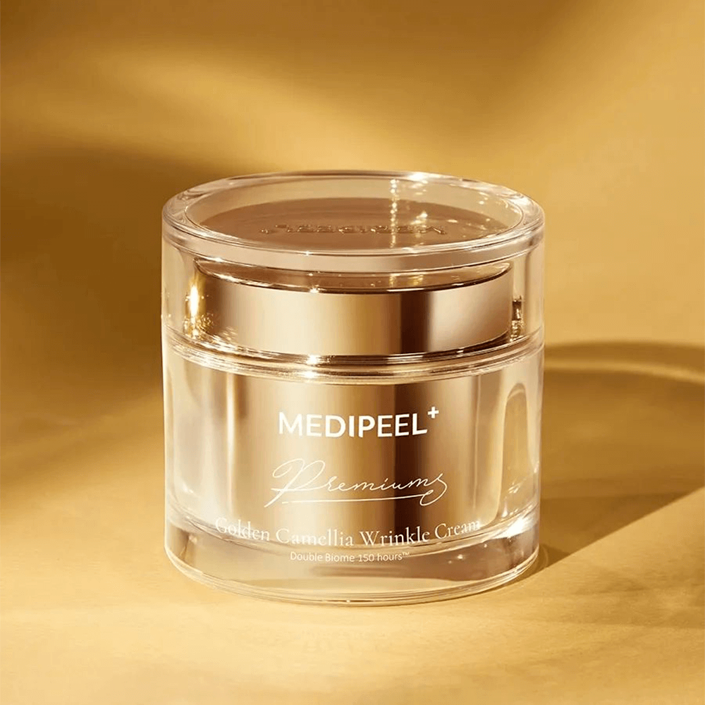 MEDIPEEL Premium Golden Camellia Wrinkle Cream Премиум омолаживающий крем с экстрактом камелии 50 ml - DYBEAUTY