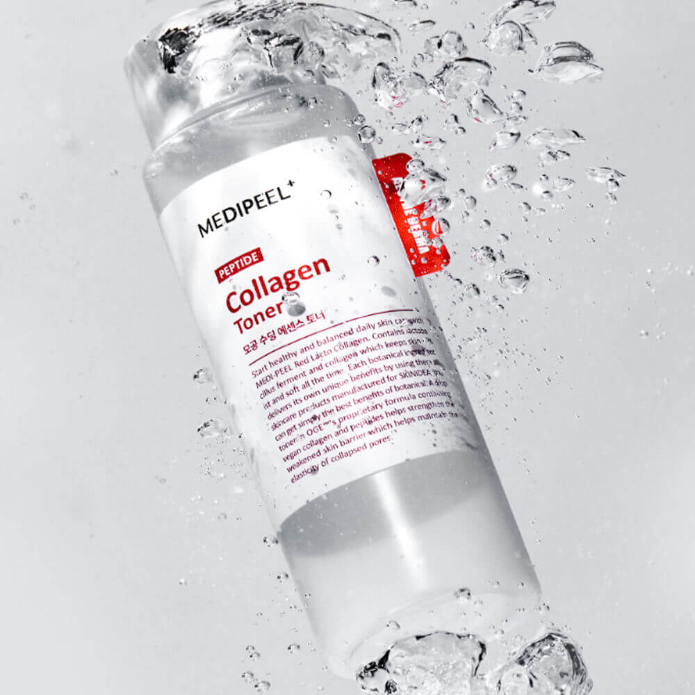 MEDIPEEL Red Lacto Collagen Soothing Essence Toner Tонер с коллагеном 200 ml - DYBEAUTY