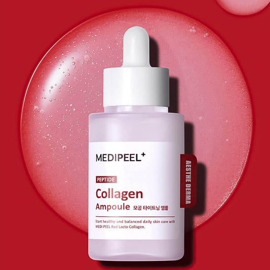 MEDIPEEL Red Lacto Collagen Tightening Ampoule Укрепляющая пептидная ампула с коллагеном 50 ml - DYBEAUTY