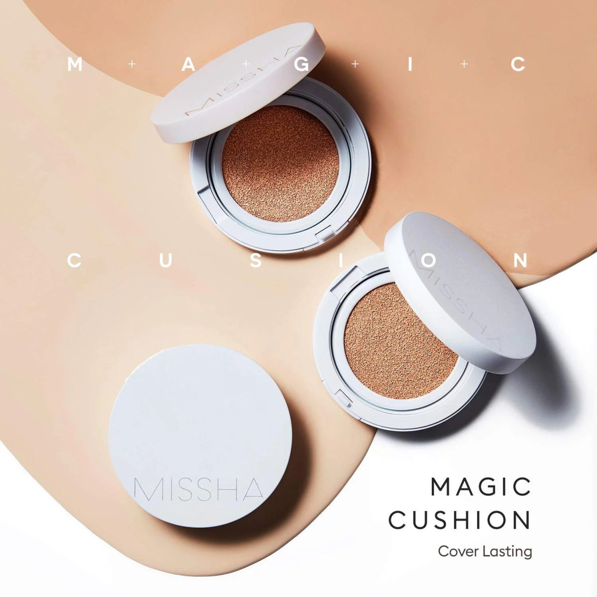 Missha Magic Cushion Cover Lasting SPF50+/PA+++ №21 15 ml Классический тональный кушон тон 21 - DYBEAUTY