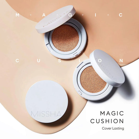 Missha Magic Cushion Cover Lasting SPF50+/PA+++ №21 15 ml Классический тональный кушон тон 21 - DYBEAUTY