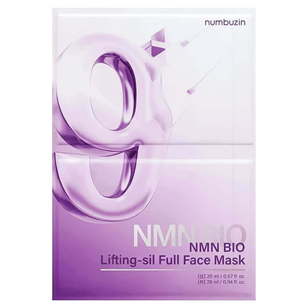 Numbuzin No.9 NAD+ Bio Lifting Full Cover Facial Mask Тканевая 3D - маска для подтяжки лица - DYBEAUTY