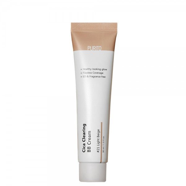 Purito Cica Clearing BB cream №21 BB - крем для чувствительной кожи с экстрактом центеллы 30 ml - DYBEAUTY
