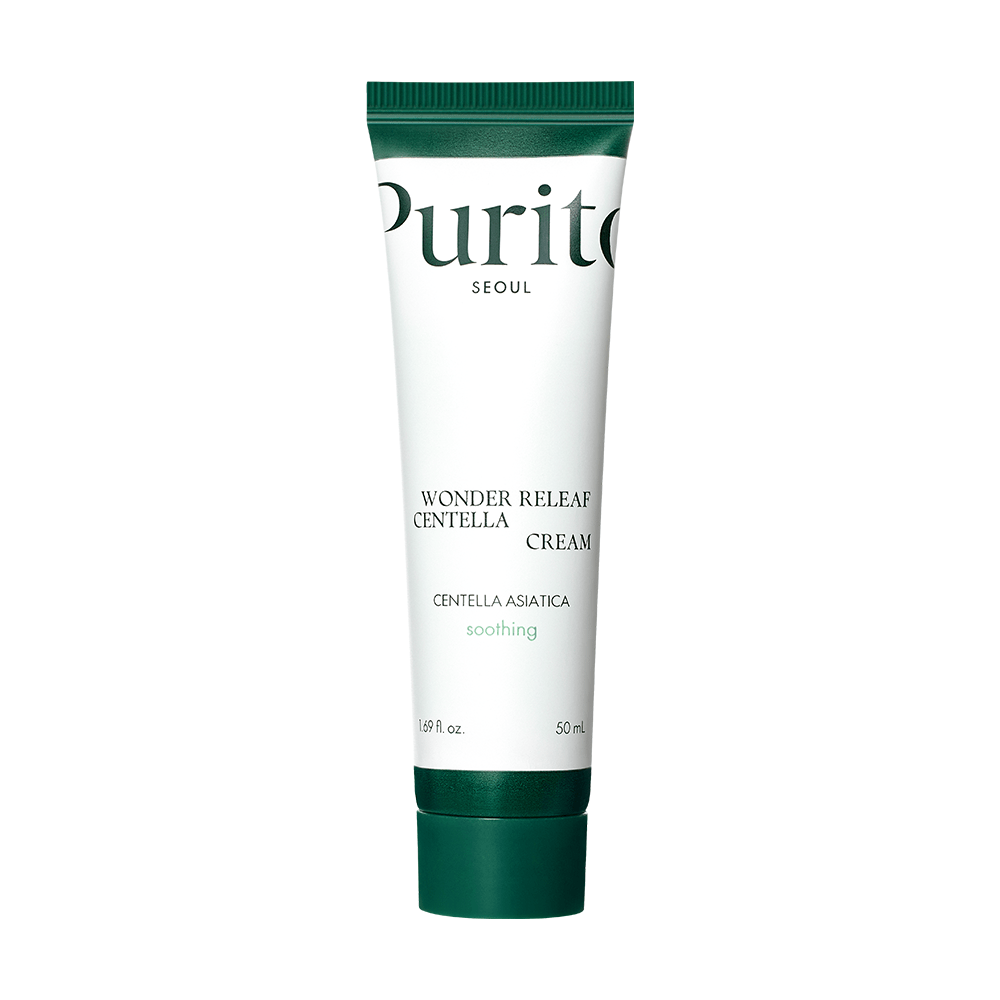 Purito Wonder Releaf Centella Cream Успокаивающий крем для восстановления кожи с центеллой 50ml - DYBEAUTY