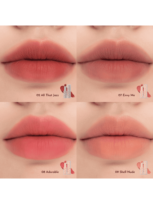 ROMAND Zero Matte Lipstick 09 Shell Nude Лёгкая матовая помада для губ 3 ml - DYBEAUTY
