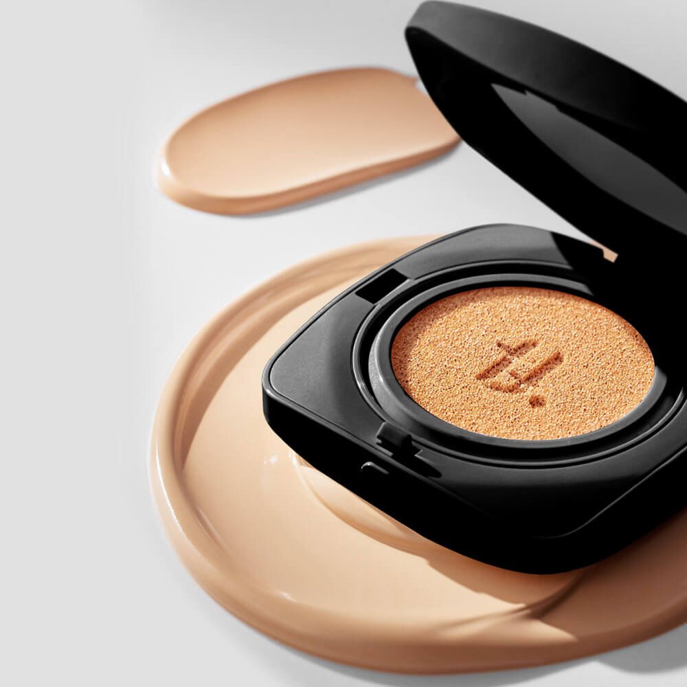TFIT Layering Fit Glow Cushion EX SPF50+ PA++++ N1.5 Suede Тональный кушон с сияющим финишем - DYBEAUTY