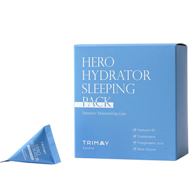 Trimay Hero Hydrator Sleeping Pack (20 Packungen) mit Beta-Glucan. 3 ml.