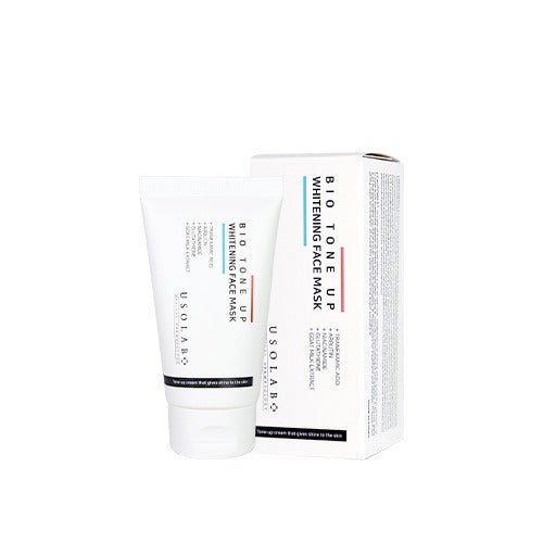 USOLAB BIO TONE UP WHITENING FACE MASK Осветляющая маска для лица, 50 мл - DYBEAUTY