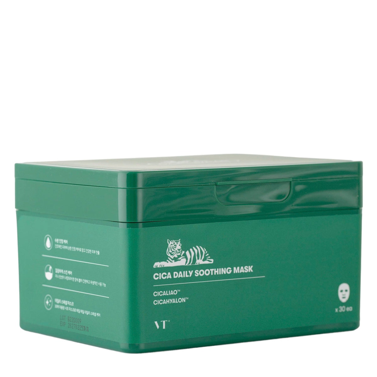 VT Cosmetics Cica Daily Soothing Mask Набор успокаивающих масок с центеллой 30 шт - DYBEAUTY