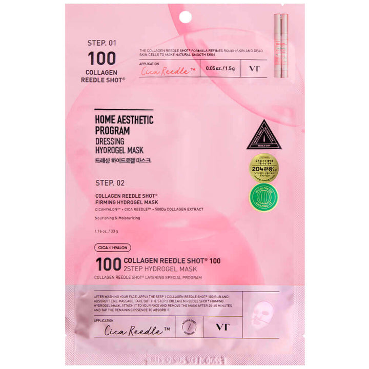 VT Cosmetics Collagen Reedle Shot 100 2Step Hydrogel-Maske – Produktbild