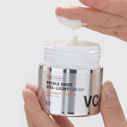 VT Cosmetics Reedle Shot Vita - light Cream Осветляющий крем с микроиглами и витамином C 50 ml - DYBEAUTY