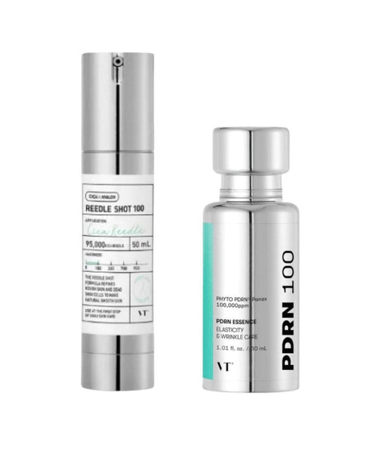 VT Сыворотка с микроиглами 100 50 ml +VT эссенция с ПДРН 30 ml - DYBEAUTY