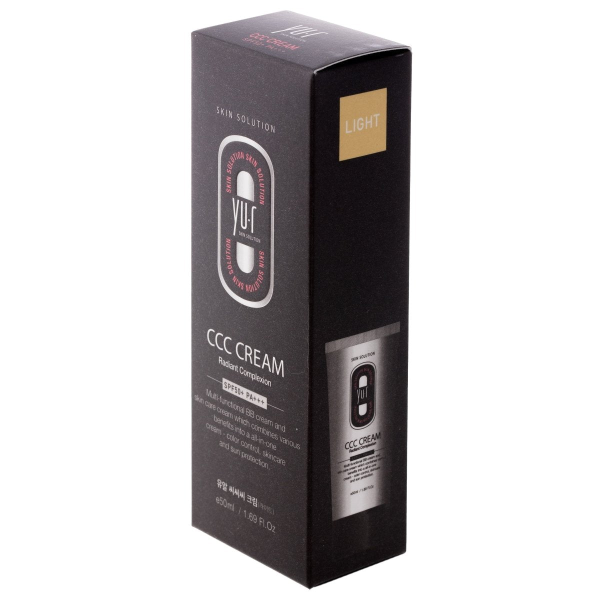 Yu.R ССС Cream (light) Spf50+ Тонирующий СС крем с спф защитой 50 ml - DYBEAUTY